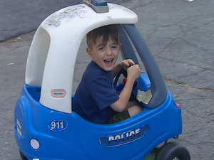 This little boy snitched on his dad for driving through a red light