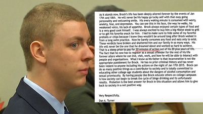 Convicted rapist’s dad called sex assault “20 minutes of action” in tone-deaf letter to judge