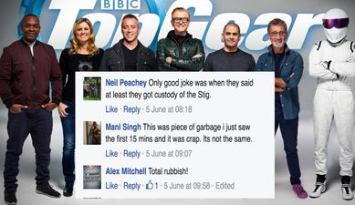 Chris Evans and Top Gear are getting absolutely slated overseas as well is in the UK