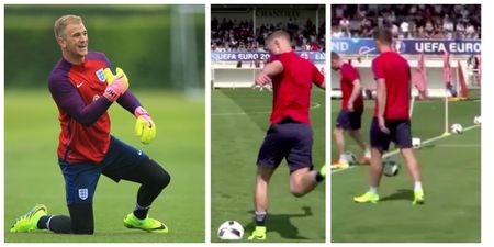 It might be time to move Joe Hart into midfield after this rabona nutmeg