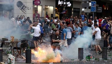 England fans involved in further clashes with riot police in Marseille