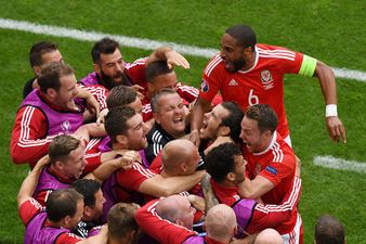 Watch the Wales’ fan zone erupt with joy when Bale scored