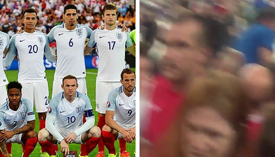 Videos show Russian fans charge at England supporters inside the stadium after final whistle