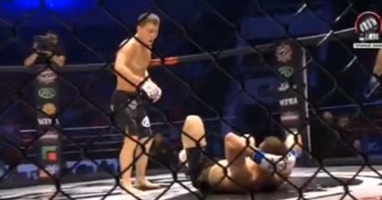 This could well be the most preposterously inventive guard pass of all time