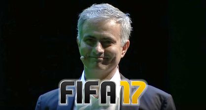 Watch Jose Mourinho gatecrash stage at Fifa 17 presentation