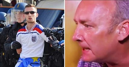 Tearful father vows to fight for his 20-year-old England fan son