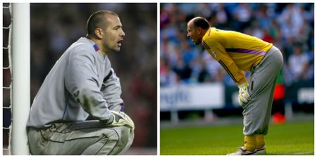 Gábor Király’s trackie bottoms were the star of the first half in Bordeaux