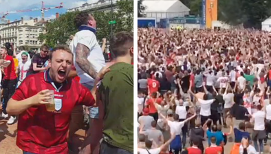 We’re surprised this England fanzone reaction to Vardy’s goal didn’t attract the riot police