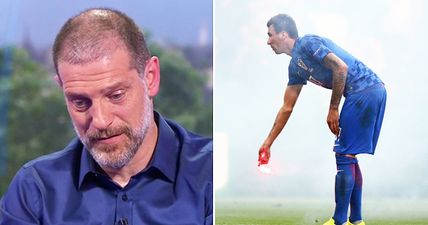 A clearly gutted Slaven Bilic is brutally honest about Croatia fan trouble