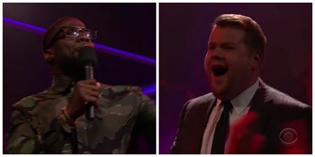 James Corden and Kevin Hart had an epic rap battle for the ages