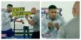 The Rock and Kevin Hart give Anthony Joshua sparring tips ahead of Breazeale fight