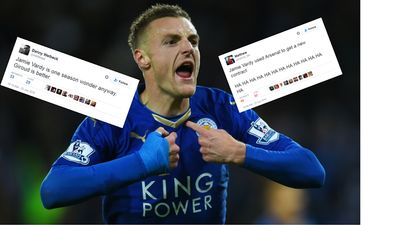 Twitter mocks Arsenal fans as Jamie Vardy snubs the Gunners