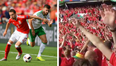 This video shows the atmosphere for Wales vs Northern Ireland was something else