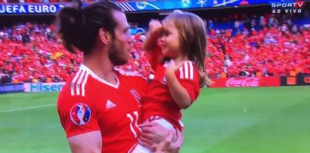 Gareth Bale’s daughter completely stole the show after Wales beat Northern Ireland