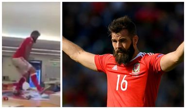 Joe Ledley’s post-match victory dance makes another appearance after Northern Ireland win