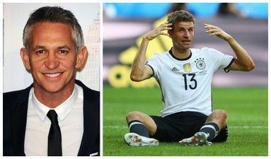 The German team’s twitter account is trolling Gary Lineker with Thomas Muller’s face