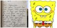 Guy bravely shares his profound SpongeBob SquarePants childhood diary entries