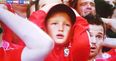 Sweary Welsh kid is censored by Euros logo in a case of perfect timing