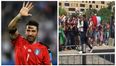 All round legend Gianluigi Buffon hugs adoring fans as Italy team depart France