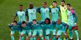 Cristiano Ronaldo’s reaction to ballboy sneaking on Portugal’s team photo is brilliant