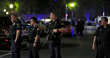 Five police officers shot dead by snipers during protest over police shootings in Dallas