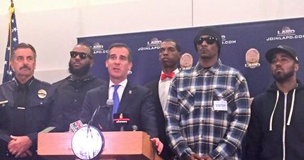 Snoop Dogg and The Game hold joint press conference with LAPD in a show of unity