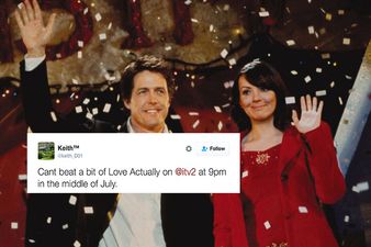 ‘Love Actually’ was on telly last night, but it was for a very good reason…actually