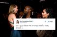 Kim Kardashian shares a video of a call between Taylor Swift and Kanye discussing *those* ‘Famous’ lyrics