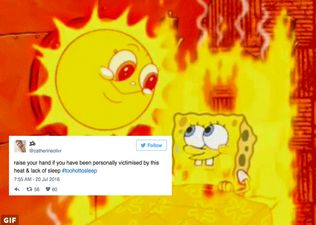 This #toohottosleep hashtag literally sums up everyone’s struggle last night