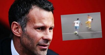 Watch Ryan Giggs score his first goal in the Indian Futsal League