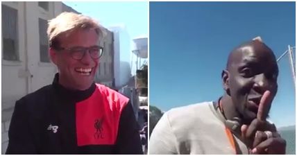 Mamadou Sakho tries to joke with Jurgen Klopp, but it backfires very, very badly