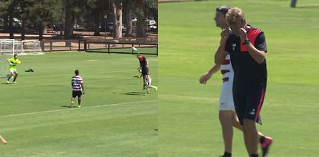 Watch Jurgen Klopp struggle with his specs during Liverpool’s preseason tour match