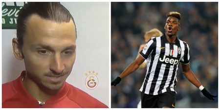 Watch Zlatan Ibrahimovic’s reaction when he was asked about Paul Pogba