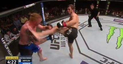 Nikita Krylov proves when foot meets neck, lights go out