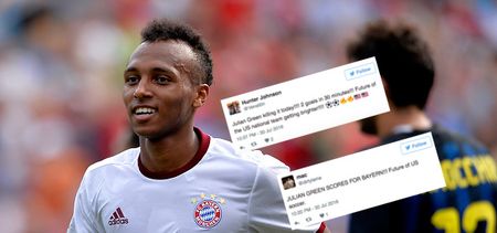 Fans lose their shit as American striker scores first-half hat-trick for Bayern Munich