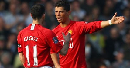 Ryan Giggs once pinned Cristiano Ronaldo against a wall, former teammate claims