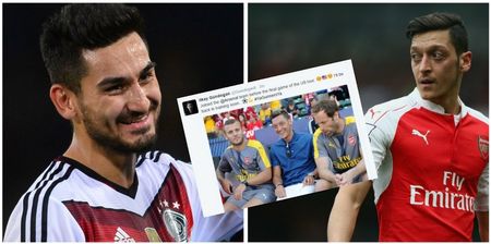 Ilkay Gundogan briefly tried to steal Mesut Ozil’s life on Twitter