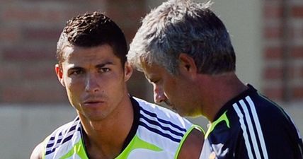 Jose Mourinho was not impressed with Cristiano Ronaldo’s dugout behaviour in the Euro 2016 final