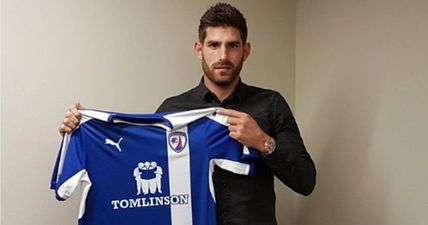 Some ‘fans’ were making the same appalling jokes after Ched Evans scored on his Chesterfield debut