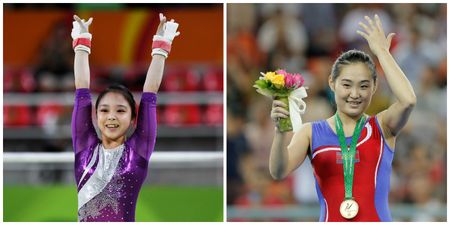 Rival Korean gymnasts put aside decades of conflict in amazing Olympics selfie