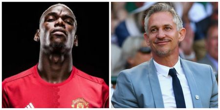 Gary Lineker has really changed his tune about Paul Pogba