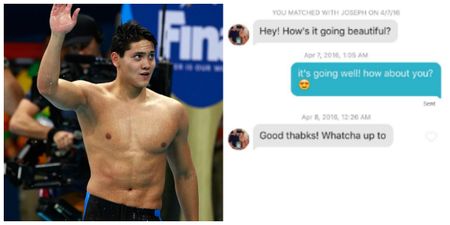 This girl matched with an Olympic gold medalist on Tinder and pretty much ignored his messages