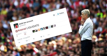 Arsenal won no friends with embarrassing hashtag for Liverpool’s fourth goal