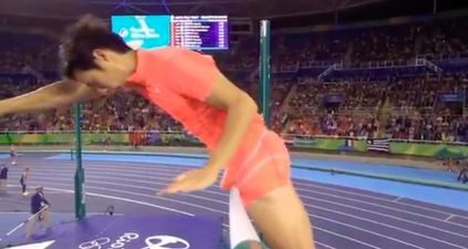 Pole vaulter’s dick is his worst enemy during Olympic jump