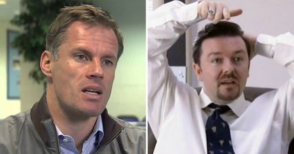 Jamie Carragher doing David Brent all night is bloody brilliant