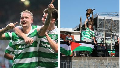 Celtic fans massively defied Uefa ban flying Palestinian flags in match against Israeli side