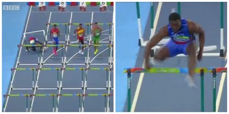 Haitian sprinter has the perfect response for trolls after spectacular hurdles crash