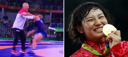 This Japanese wrestler pulled of THE best medal celebration at the Rio Olympics