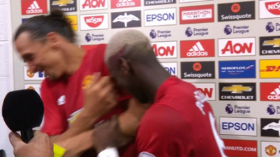 Zlatan Ibrahimovic and Paul Pogba’s tomfoolery made for a brilliant post-match interview