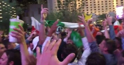 Watch Irish fans let loose in Las Vegas after Conor McGregor’s latest win